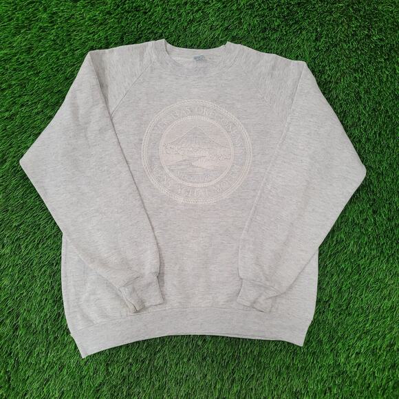 Vintage 80s University-of Oregon Sweatshirt Womens Large 21x23 Gray - Picture 1 of 7